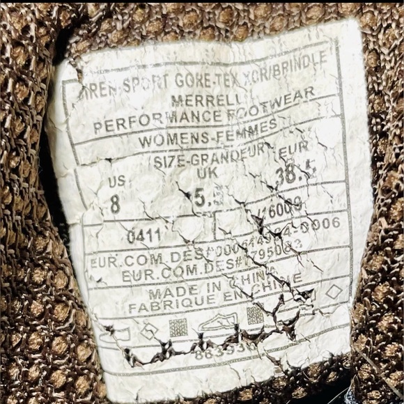 Merrell Womens Size 8 Siren Sport 2 Waterproof VIBRAM SOLE Hiking Shoes - Picture 5 of 6